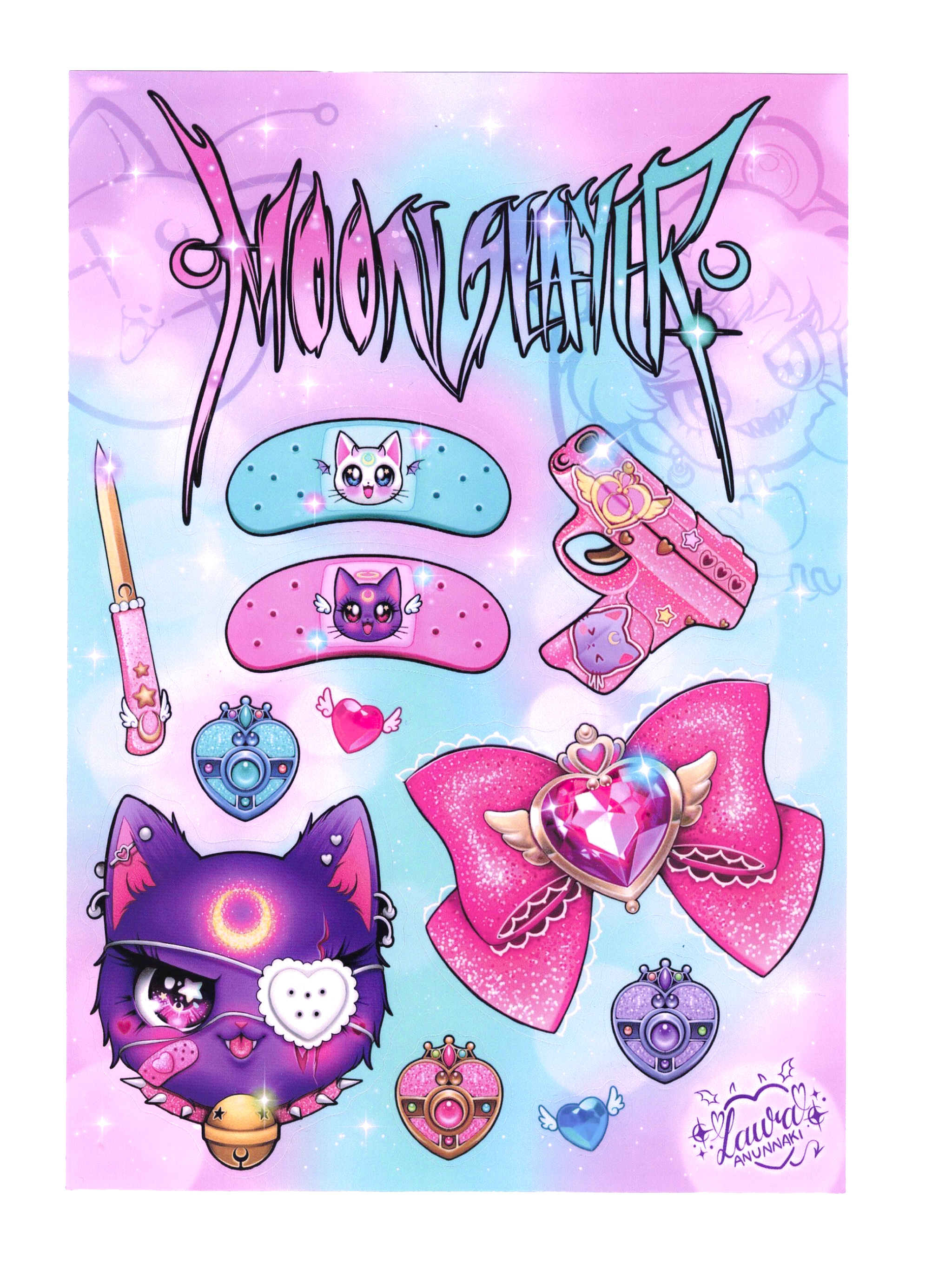 Moon Slayer ♡ Vynil Sicker Sheet