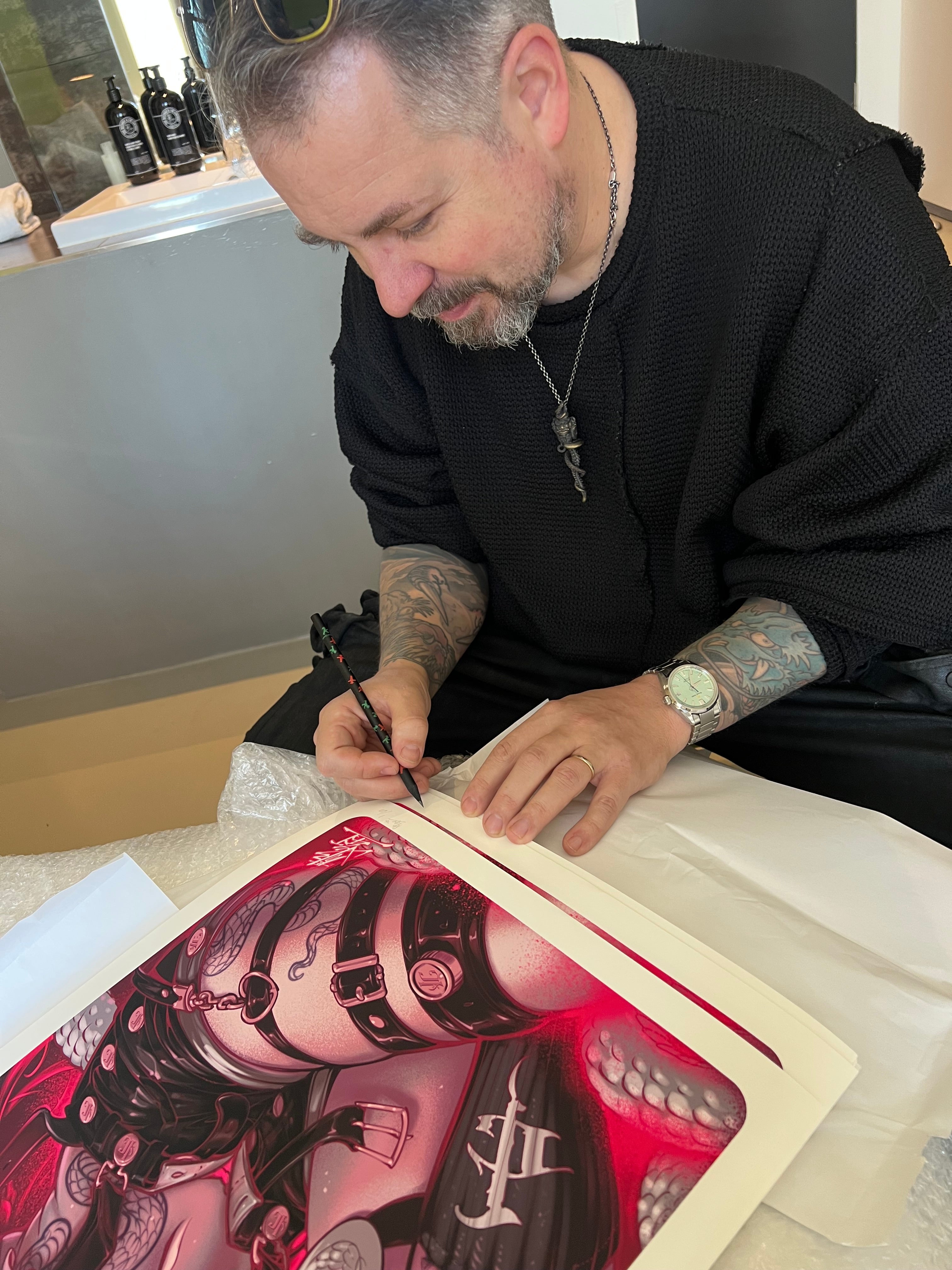 "Year of the Snake" Art Print - 1st Edition Signed and Numbered by Hori Benny