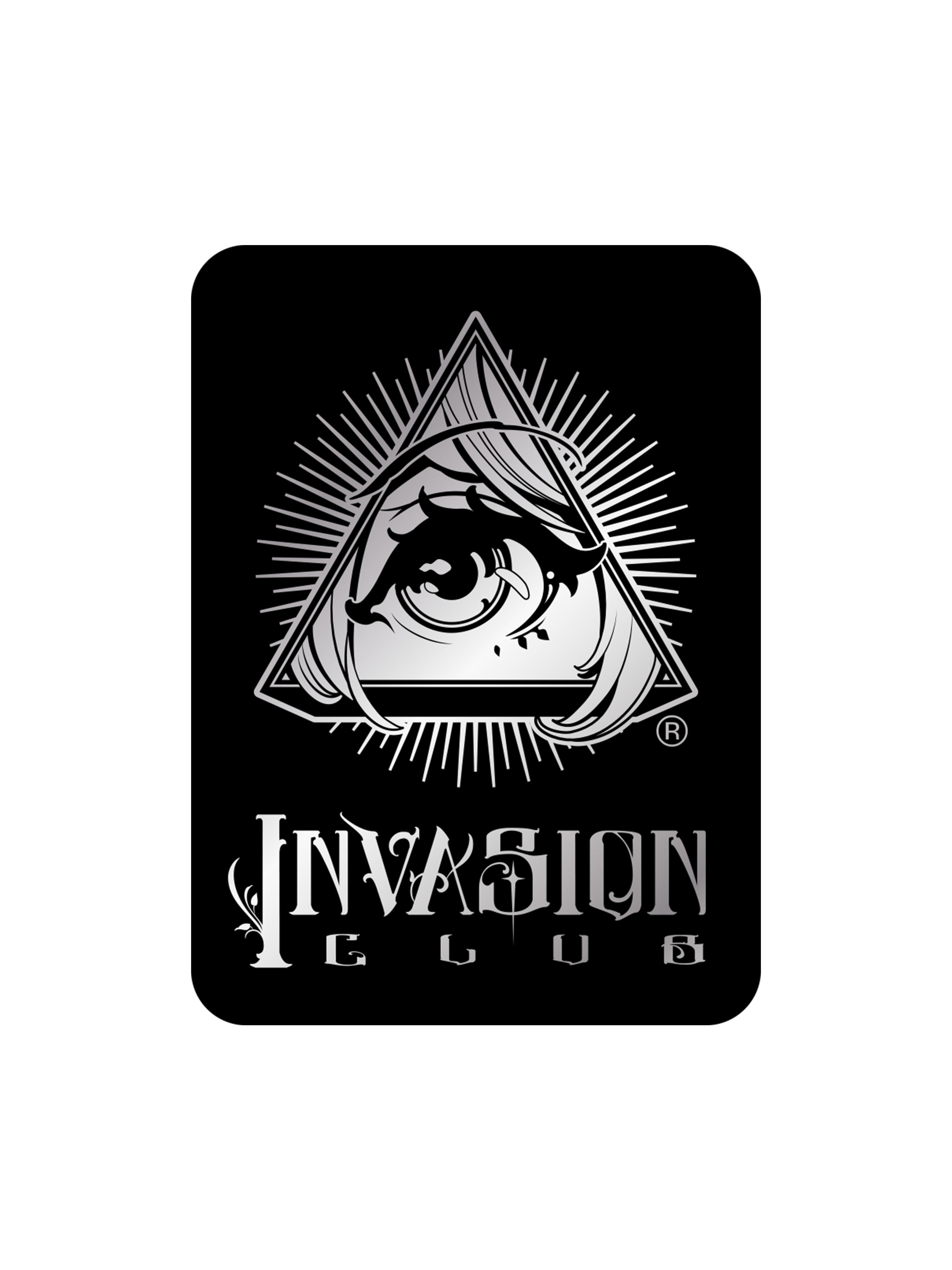 IC Logo Rectangle Shiney Holo Sticker