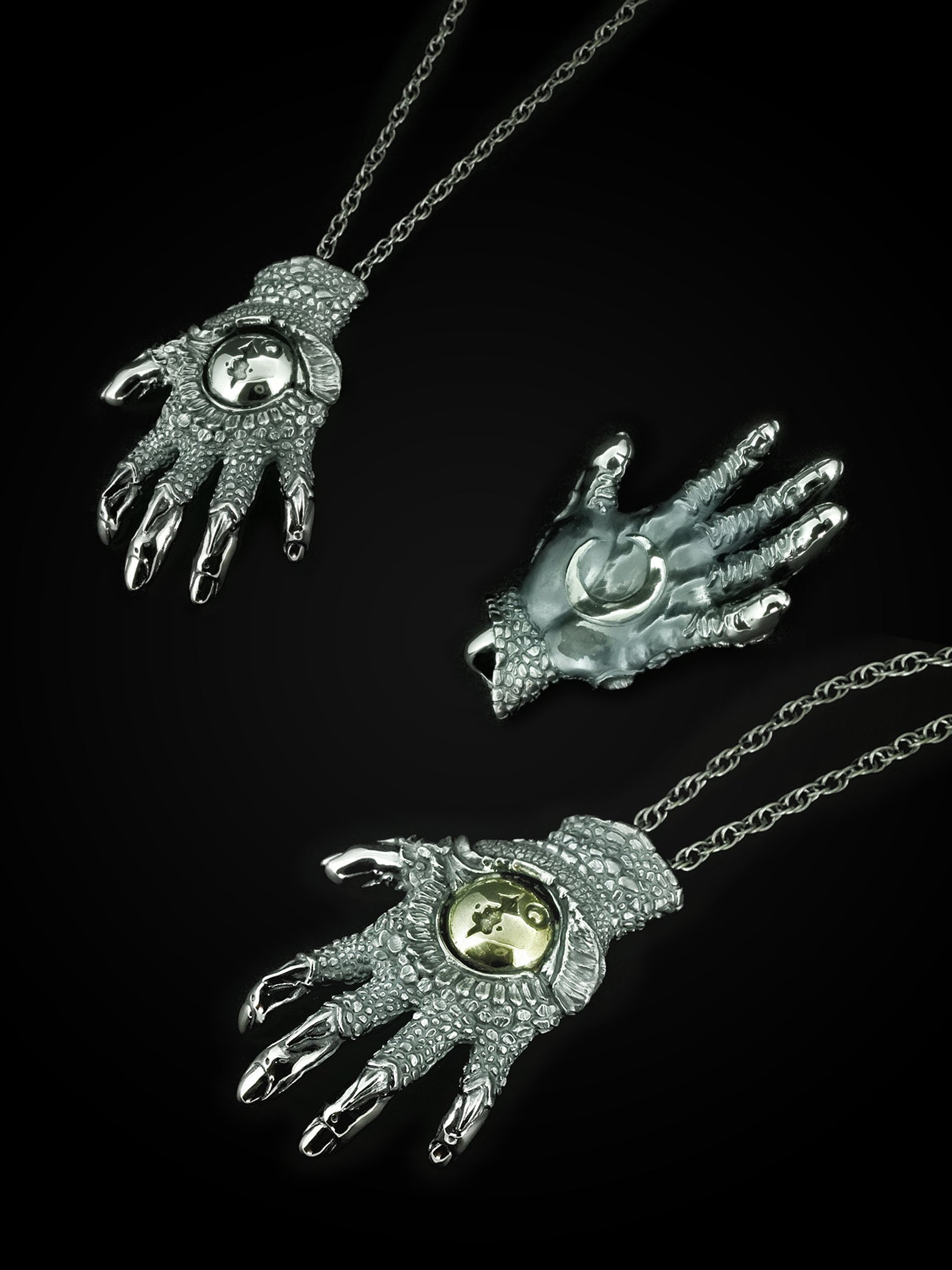 IC x Nil:GRAVE Chapi Monster Silver Hand Pendant