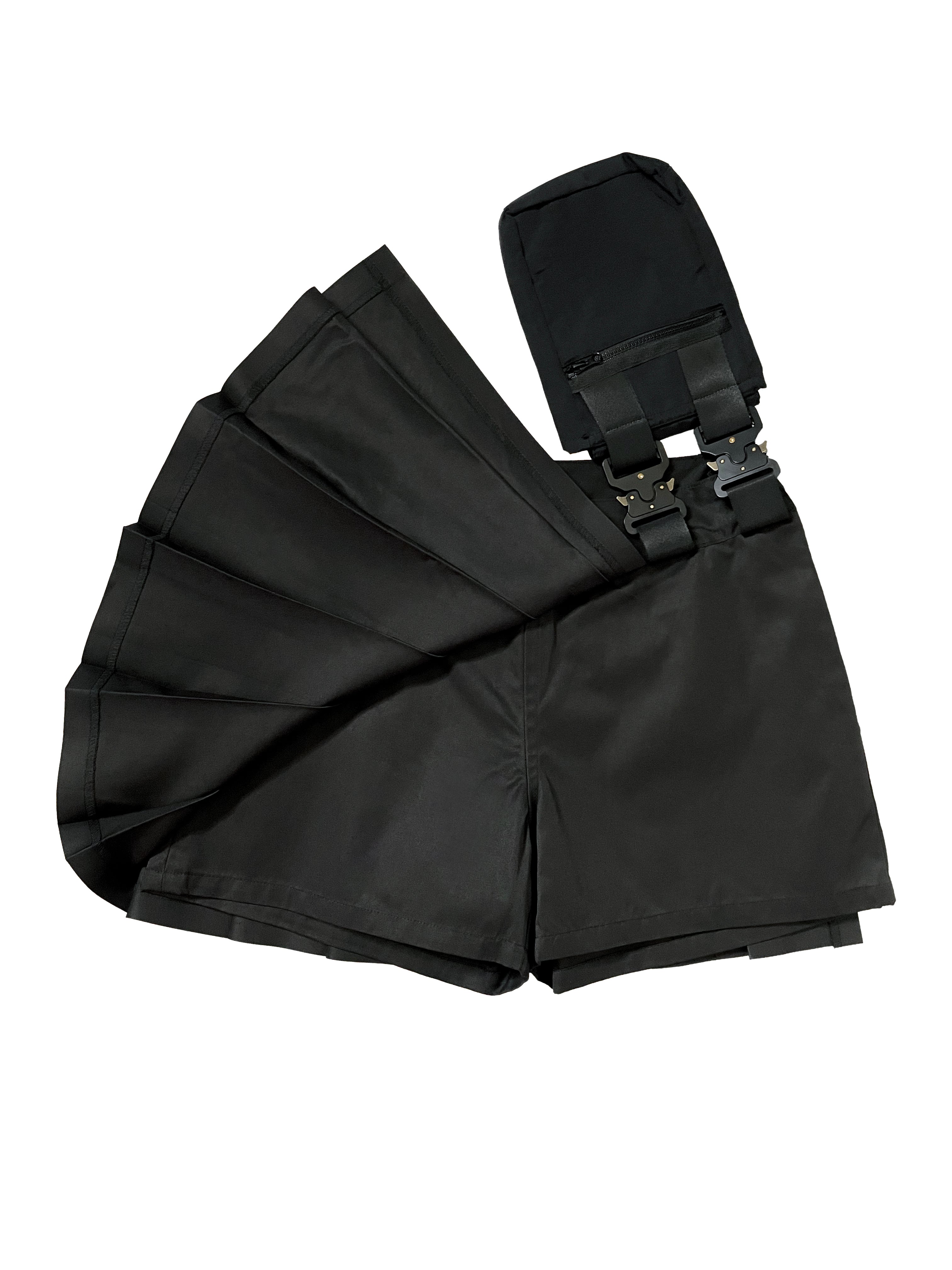 Corruption Arc Pleated Skirt (Inset Shorts) With Pouch