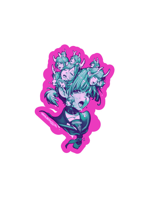 Neoplasm Sticker (Pink x Green)