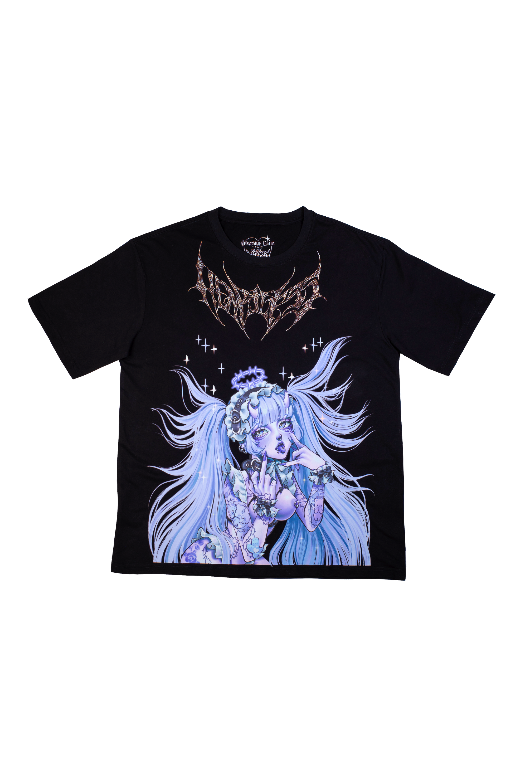 Azavana 2/27缶バッジ 心音Tシャツ Heartless Shirt ♡ Blue – Invasion Club