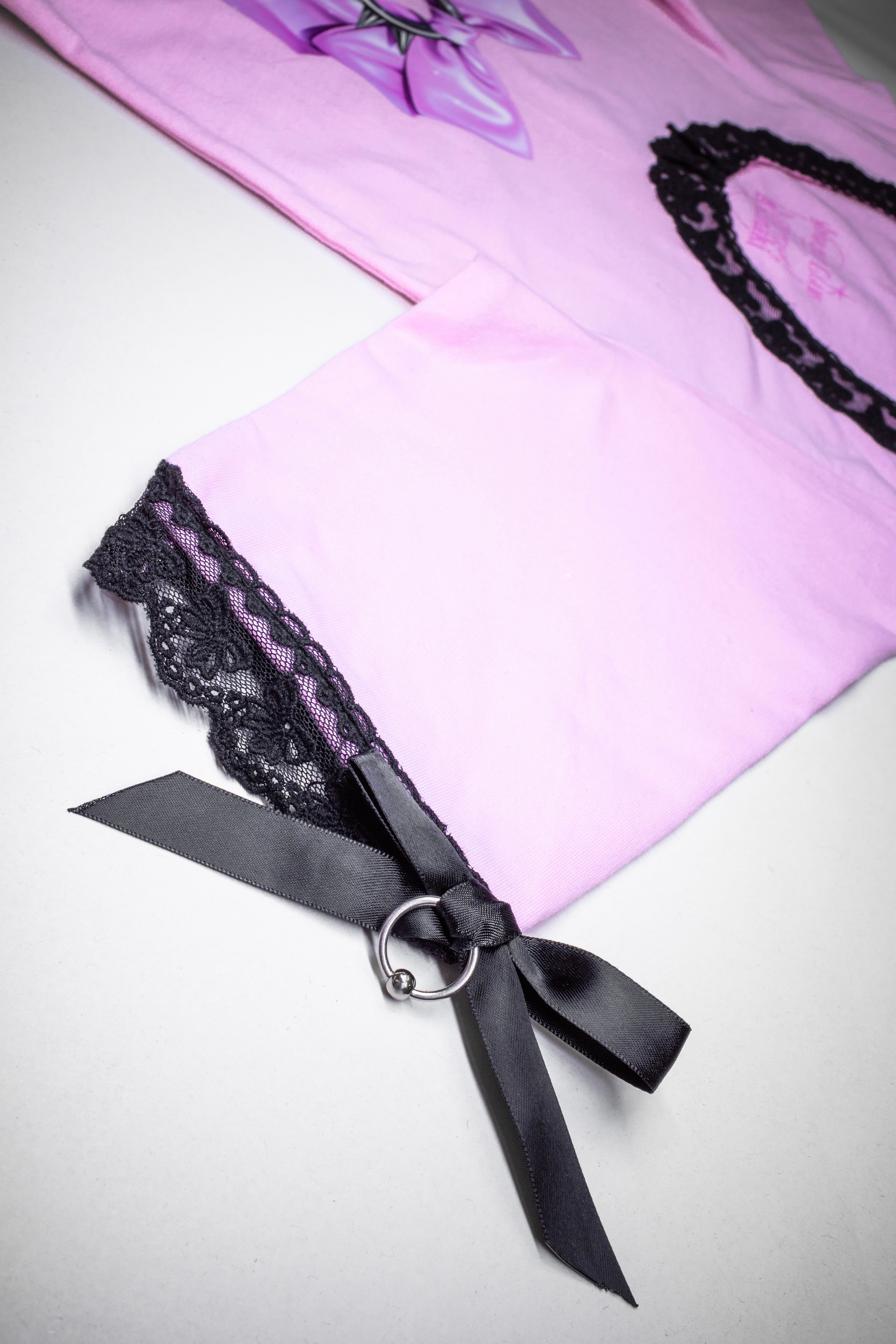 Piercing Ribbon Corset Top ♡ Pink – Invasion Club