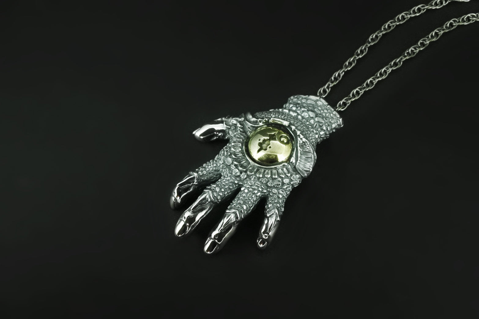 IC x Nil:GRAVE Chapi Monster Silver Hand Pendant
