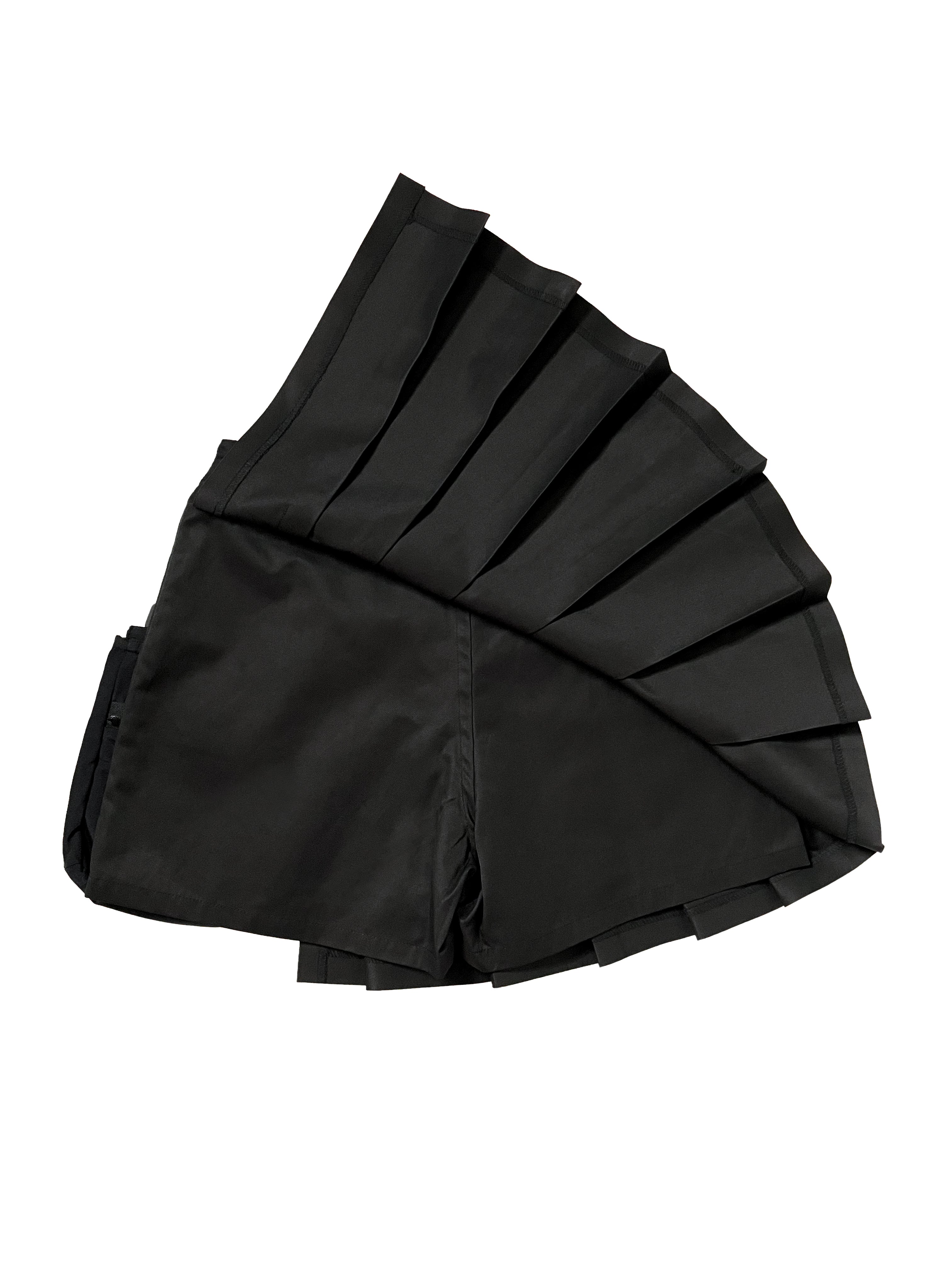 Corruption Arc Pleated Skirt (Inset Shorts) With Pouch