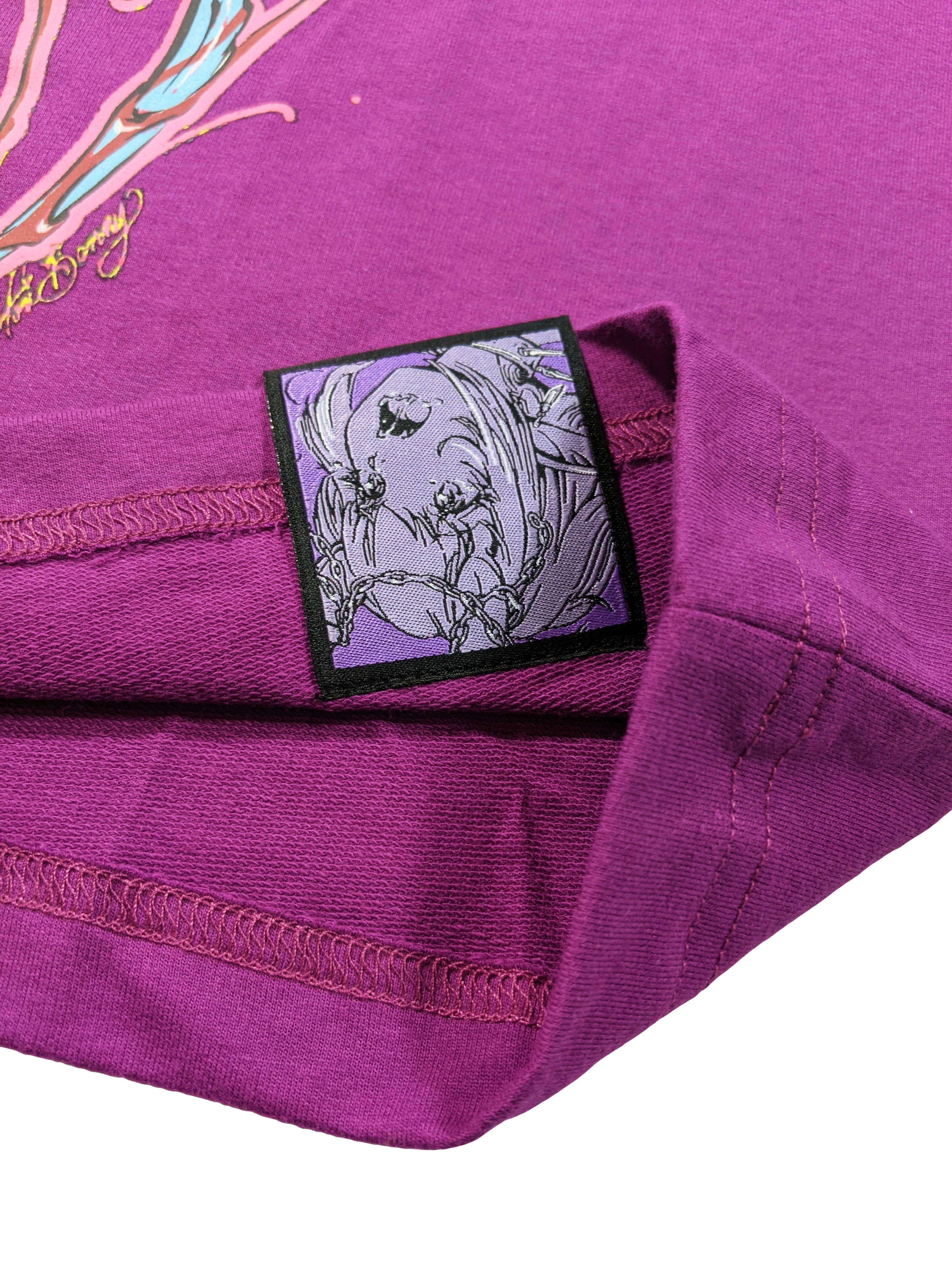 増殖細菌 ファージちゃん Tシャツ (パープル) – Invasion Club